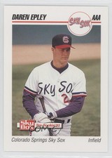 1992 SkyBox Pre-Rookie Colorado Springs Sky Sox Daren Epley #85