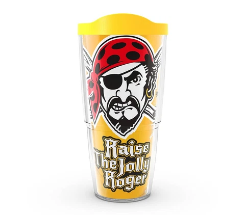 PITTSBURGH PIRATES, 24oz DOUBLE WALL, TUMBLER FROM TERVIS WITH LID INCLUDED Cover