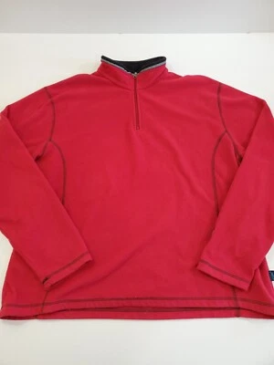 Pullover Kuhl Talla XL Rojo Micro-Chamuza Vellón 1/4 Cremallera Foto 1 de 4