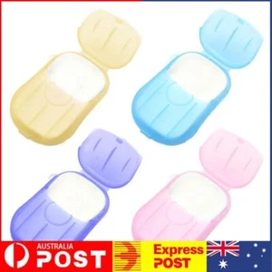 20pcs/Box Disposable Soap Papers Portable Travel Hand Washing Scented Slice AU - Picture 1 of 6