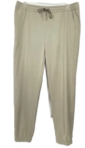 Apt 9 OEKO TEX Pants Joggers L Mens Premier Flex Performance Ecru Taupe NWOT - Picture 1 of 9