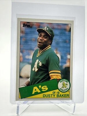 1985 Topps Traded Dusty Baker Baseball Card #4T NM-MT FREE SHIPPING - Image 1 of 3