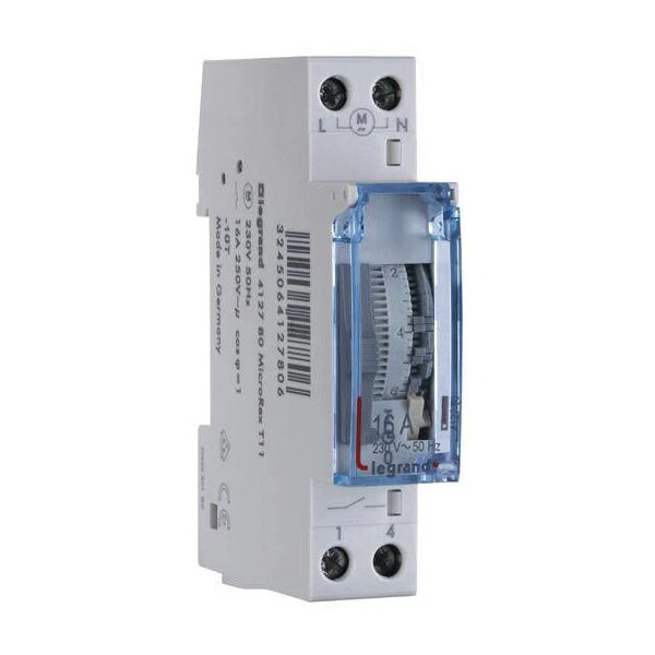 Legrand 412780 MicroRex T11 Analogue Timer 230V 1NO 16A 15min Steps - Image 1 of 1