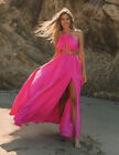 NWT VICI "Cailey" Cutout Maxi Dress Barbiecore Pink Medium Fully Lined