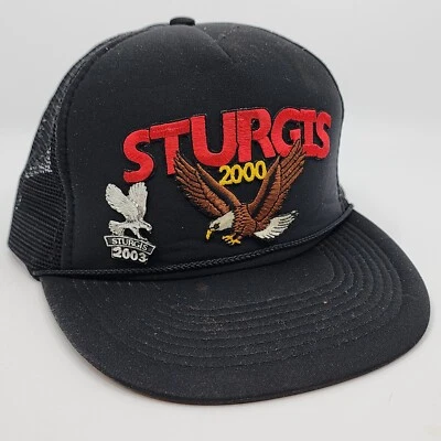 Sturgis Hat Cap 2000 Nissin Snapback Eagle Original Vintage Mesh Harley Davidson - Image 1 of 4