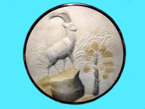 TOLLES ALTES RUSSISCHES HANDGEFERTIGTES RELIEFBILD AUS PAPIER "MACHÉ" eines BERGGO - Bild 1 von 6