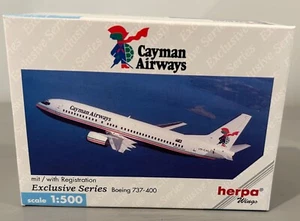 HERPA WINGS CAYMAN AIRWAYS BOEING 737-400 #501361 LTD. ED. MASSSTAB 1:500 - Bild 1 von 5