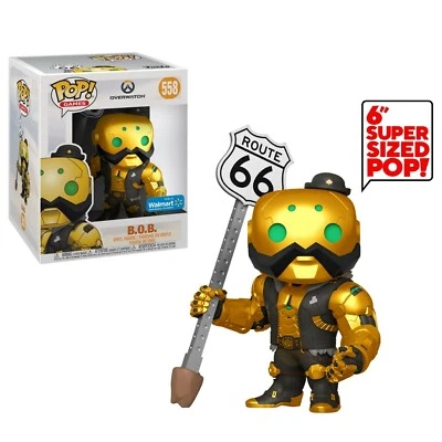 Funko POP! 558 B.O.B. Figurina da Collezione Overwatch 15cm Oro Special Edition - Immagine 1 di 2