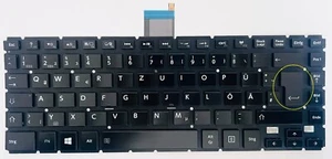 Teclado QWERTZ para Toshiba Satellite C40-C L40-C L40-C L40W-C con iluminación - Imagen 1 de 2