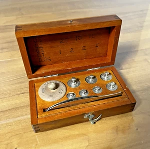 Juego de pesas escala japonesa vintage - latón años 30 - pesas de medición - Imagen 1 de 16