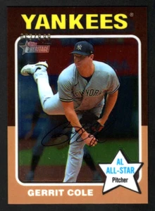 Gerrit Cole 2024 Topps Heritage #400 Chrome SP 63/999 New York Yankees - Picture 1 of 2