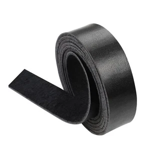 Black Leather Strap 1 Inch Wide 72 Inches Long Leather Belt Strips Very Suit... - Picture 1 of 5