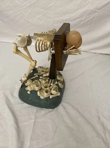 Gemmy Skeleton stocks Animated Dance light up Sound Halloween 9.5" vintage, - Picture 1 of 12