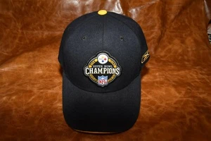 Reebok Strapback Hat Pittsburgh Steelers Five Time Super Bowl Champions Cap - Picture 1 of 6