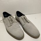 Public Opinion Shoes Mens 10.5M Gray Upper leather Textured Fabric Casual Lace