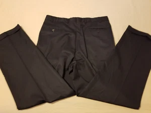 Mens Polo Ralph Lauren Dress Pants 34x32 Black Khaki Slack Chino Trouser - Picture 1 of 7