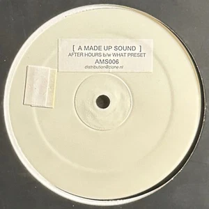 A Made Up Sound ‎– After Hours 2013 Dub Techno Bass Music W/LBL 12" Vinyl Record - Picture 1 of 5