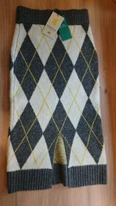 H&M Pringle of Scotland (Conscious Material) Womens Skirt Argyle Knit XS - BNWT - Picture 1 of 12