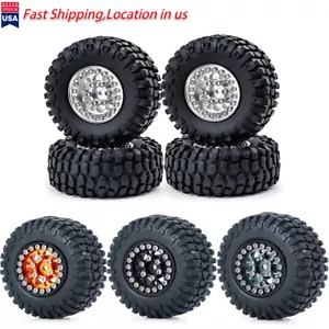 Llantas de rueda de neumáticos con rocas de goma CNC 50/54 mm 1,0" para coche de radiocontrol 1:24 axial SCX24 - Imagen 1 de 44