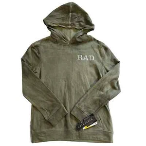 NWT Jay Walker "RAD" Pullover Hoodie Vintage Olive Boys Medium - Picture 1 of 8