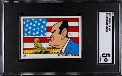 Panini 1973 OK VIP Richard Nixon #24 SGC 5 Presidente Foto 1 de 4