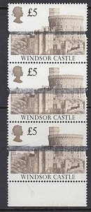 Castle P.O. GB-£5 Estampillas de entrenamiento - Bloque marginal inferior de 3 - Sin montar como nuevas - Imagen 1 de 1