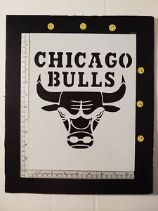 Chicago Bulls 8.5" x 11" Custom Stencil FAST FREE SHIPPING - Picture 1 of 2