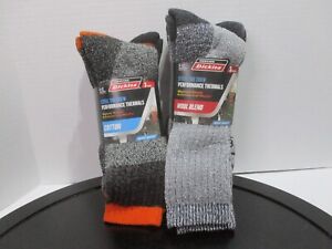 Dickies Mens Thermal Socks 6-12 Heavy Weight Steel Toe 6 PAIRS Crew Cotton Wool 