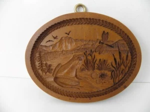 Springerle Model oval Frosch Gebäckmodel Abdruck von original Holzmodel - Bild 1 von 6