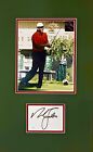 NICK FALDO Autograph Hand SIGNED INDEX CARD Double Matted with PHOTO JSA CERT