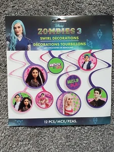 Zombies 3 Swirl Decorations, 12pc - Picture 1 of 1