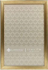 Lawrence Frames 536217 Gold 11x17 Sutter Burnished Picture Frame - Picture 1 of 3