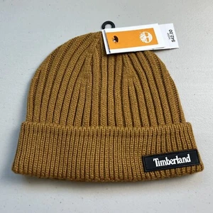 Timberland NEW Men’s Rib Cuff Beanie Hat One Size: Color - Wheat NWT - Picture 1 of 1