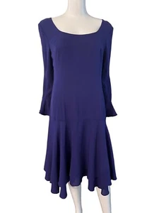 Women's Escada Couture Dress Size 40 Silk Purple - Picture 1 of 8