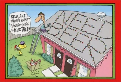 Need Beer Funny Humorous Nobleworks Christmas Card