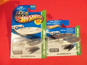 HOT WHEELS 2 LOT - STAR TREK U.S.S. Enterprise NCC-1701 - BATTLE DAMAGED VERSION - Bild 1 von 1