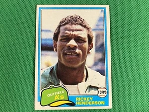 1981 Topps #261 Rickey Henderson Oakland Athletics - Imagen 1 de 1