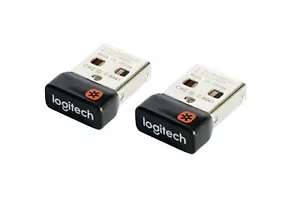 Pack of 2 Logitech Wireless Unifying USB Receiver Dongle for Keyboard & Mice - Picture 1 of 4