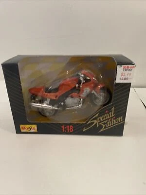 Vintage Maisto Special Edition 1:18 Triumph Sprint RS Motorcycle, Orange, NIB - Image 1 of 3