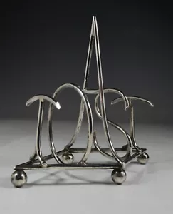 Vintage Sterling Silver TOAST Rack Modernist Art Deco London England 1906 - Picture 1 of 8