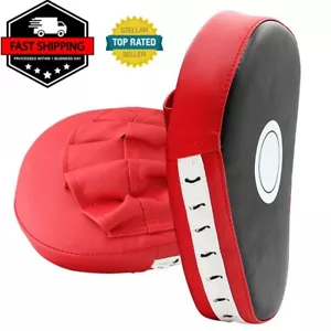 Boxing Focus Mitts Training Punch MMA Boxing Strike Curved pad Kick Muay Thai - Picture 1 of 6