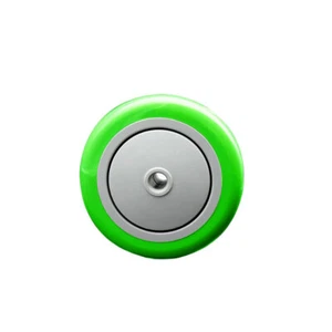 SCC - Solo rueda de poliolefina verde de 4" - Diámetro de 3/8" - Capacidad de 350 libras - Imagen 1 de 3