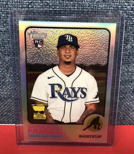 2022 Topps Heritage Chrome Refractors #347 Wander Franco RC /673 - Picture 1 of 4