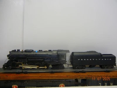 Lionel #736 w/#2046W Whistle Tender. Excellent, proper operation confirmed. - Image 1 of 4