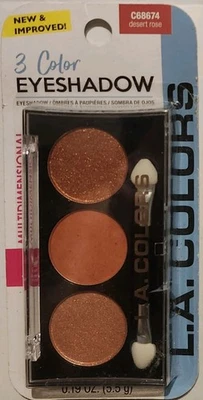 L.A. Colors Desert Rose 3 Color Eyeshadow C68674 3 ct. multidimensional - Image 1 of 2