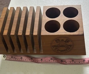 Vintage Holz Poker Chip Caddy oder Halter Schreibtisch Organizer Vintage  - Bild 1 von 9