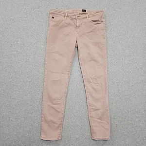 AG Adriano Goldschmied Jeans The Legging Ankle Super Skinny Sz Women's 31 Pink - Picture 1 of 11