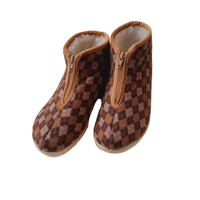 ZELBUT Damen Winter Hausschuhe Filz Hüttenschuhe Hausstiefel Filzpantoffeln Schurwolle