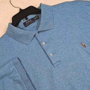 Ralph Lauren Freizeit Kurzarm Poloshirt Herren Big & Tall 2XLT Blau - Bild 1 von 11