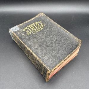 Antique New Websterian 1912 Dictionary Illustrated, Odor Free - Picture 1 of 7